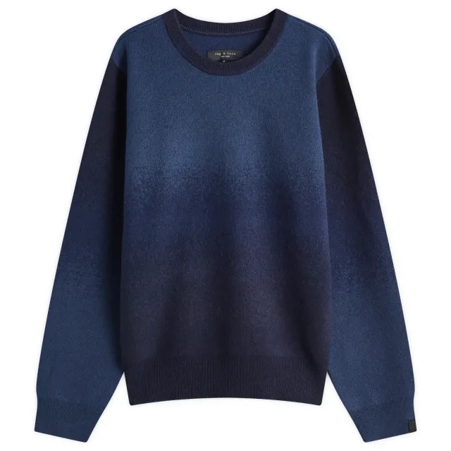 Rag & Bone Men's Downing Cashmere Blend Crew Navymult