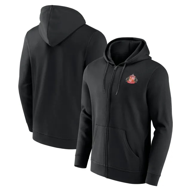 Fanatics Sunderland Logo Full Zip Hoodie - Black - Mens