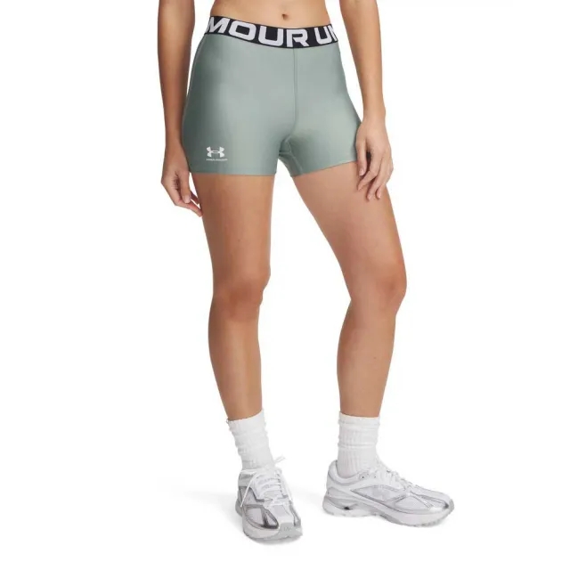 Under Armour Women's HeatGear® Shorty Silica Green / White XS