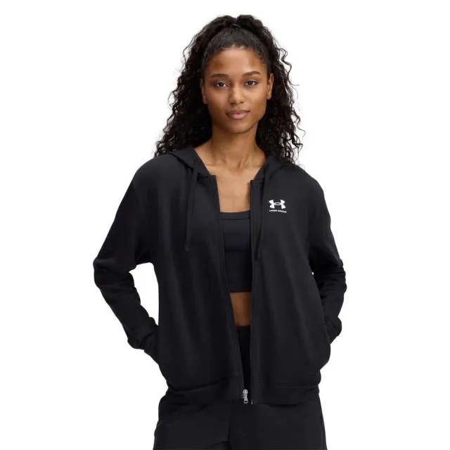 Under Armour  Rival Terry Women's Full Zip Black / White XXL