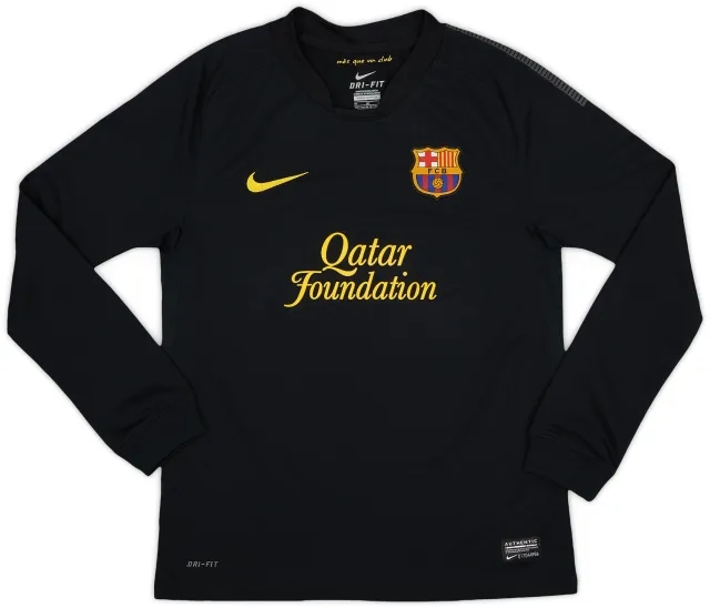 Nike 2011-12 Barcelona Away L/S Shirt - 9/10 - (M.Boys)