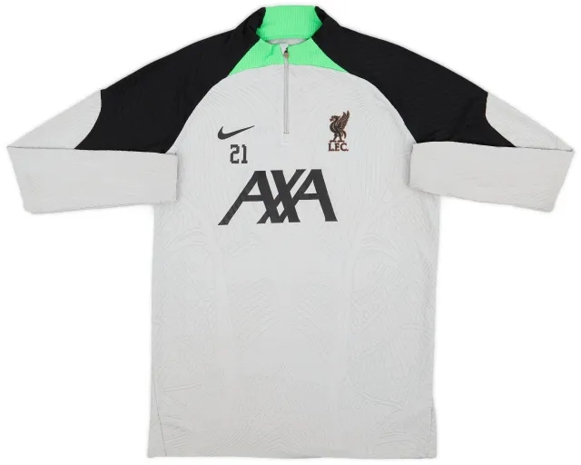 Nike 2023-24 Liverpool Player Issue 1/4 Zip Training Top #21 (Tsimikas) - 5/10 - (M)