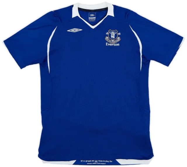 Umbro 2008-09 Everton Home Shirt - 8/10 - (XL.Boys)
