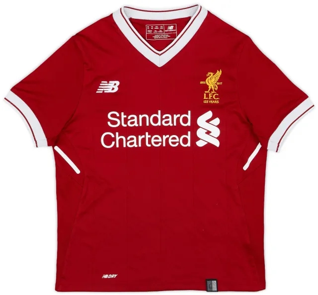 NewBalance 2017-18 Liverpool 125 Years Home Shirt - 9/10 - (S.Boys)