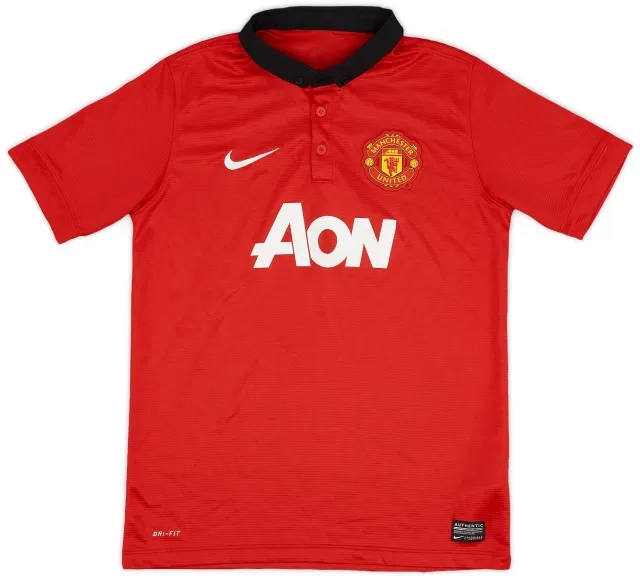Nike 2013-14 Manchester United Home Shirt - 9/10 - (L.Boys)