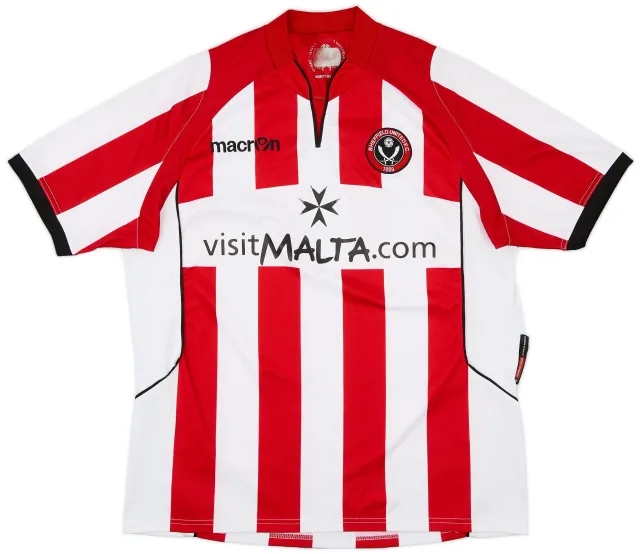 Macron 2010-11 Sheffield United Home Shirt - 8/10 - (L)