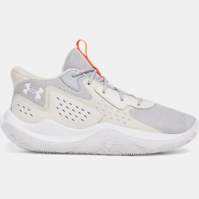Unisex  Under Armour  Jet '23 Basketball Shoes Mod Gray / Ares Red / White 8