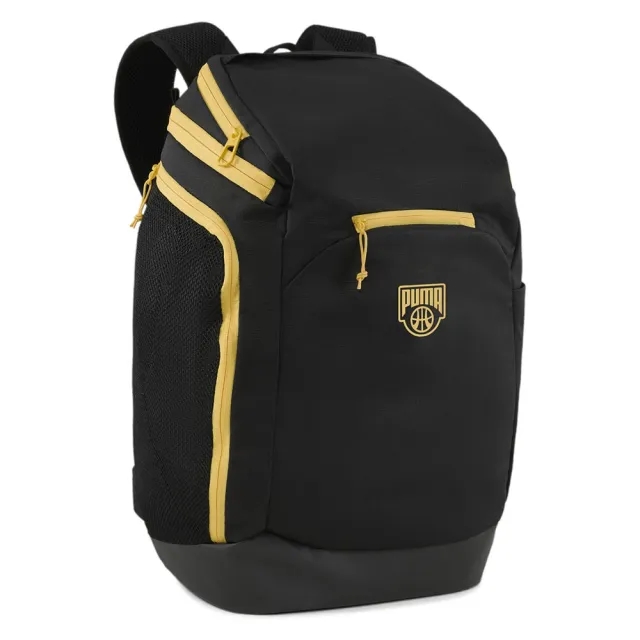 PUMA Basketball Pro Backpack, Black/Sunny Yellow