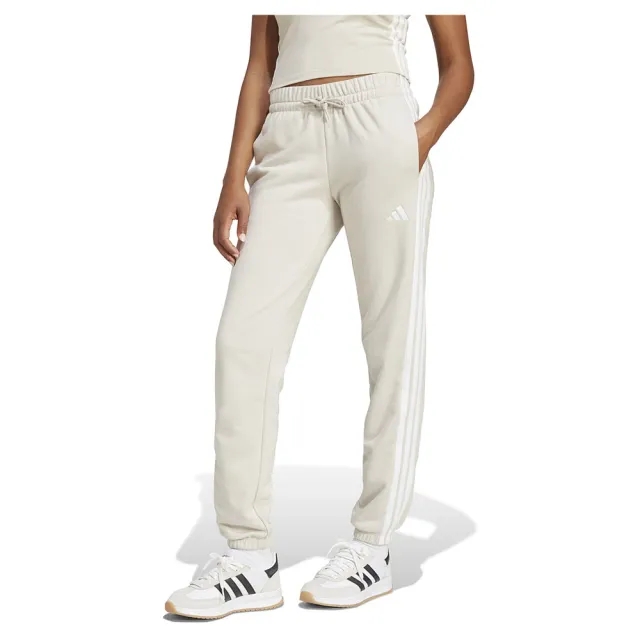 Adidas Essentials 3 Stripes French Terry Cuffed Joggers