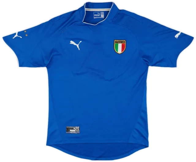 Puma 2003-04 Italy Home Shirt - 7/10 - (M)