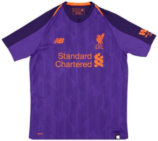 NewBalance 2018-19 Liverpool Away Shirt - 9/10 - (XL.Boys)