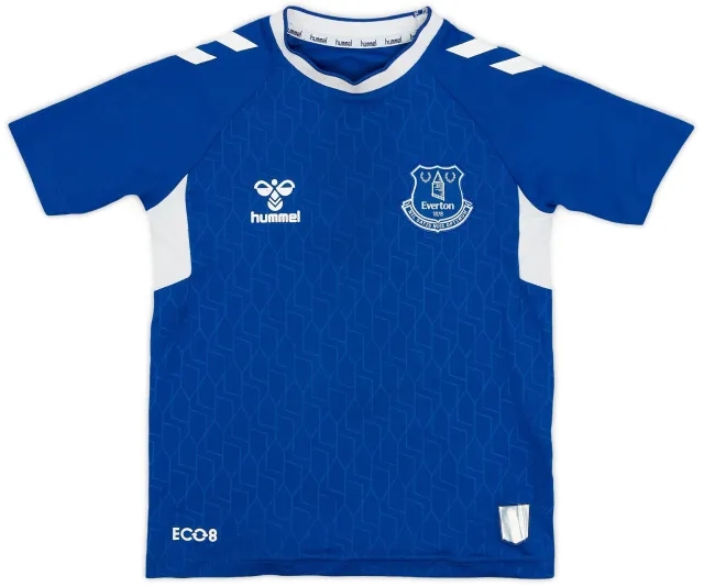 Hummel 2022-23 Everton Home Shirt - 6/10 - (7-8 Years)