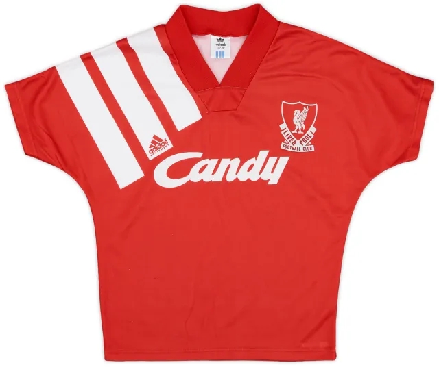 adidas 1991-92 Liverpool Home Shirt - 8/10 - (5-6 Years)