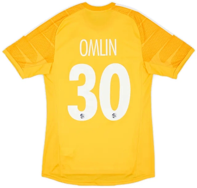adidas 2015-16 FC Luzern Player Issue GK Shirt Omlin #30 - 8/10 - (L)