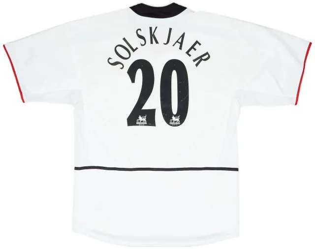 Nike 2002-03 Manchester United Away Shirt Solskjaer #20 - 5/10 - (XL)