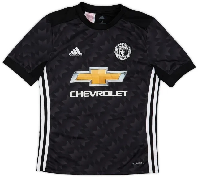 adidas 2017-18 Manchester United Away Shirt - 9/10 - (M.Boys)