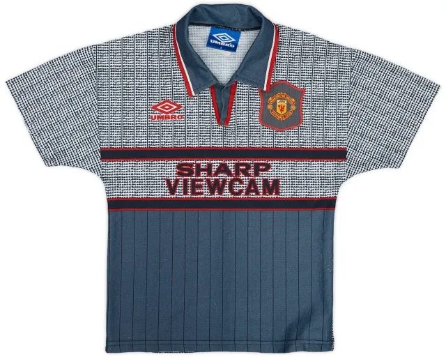 Umbro 1995-96 Manchester United Away Shirt - 5/10 - (S.Boys)