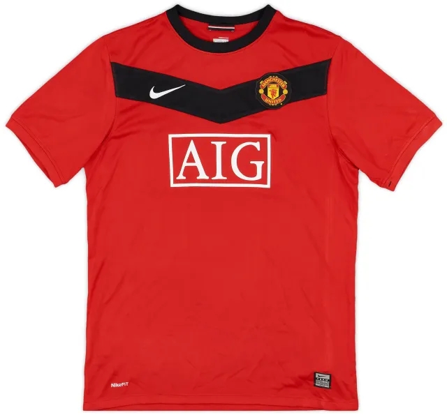 Nike 2009-10 Manchester United Home Shirt - 8/10 - (XL.Boys)