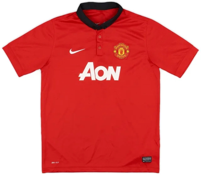 Nike 2013-14 Manchester United Home Shirt - 9/10 - (XL.Boys)