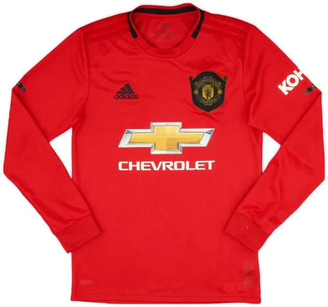 adidas 2019-20 Manchester United Home L/S Shirt - 8/10 - (XS)
