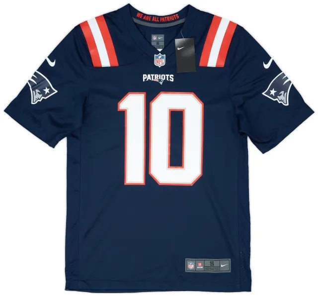 2021-23 New England Patriots Jones #10 Nike Game Home Jersey (S)