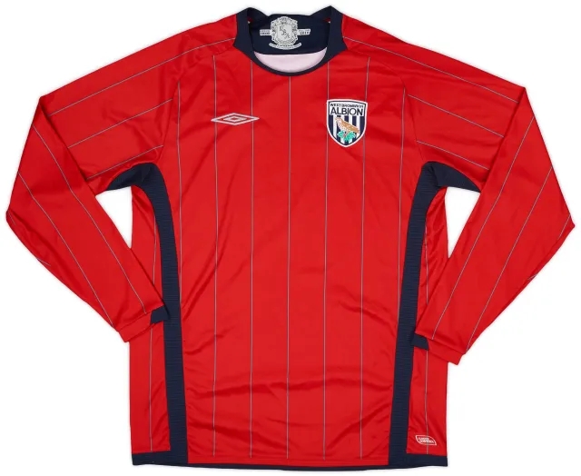 Umbro 2009-10 West Brom Away L/S Shirt - 9/10 - (S)