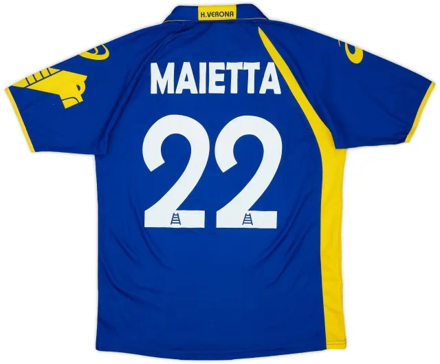 Asics 2011-12 Hellas Verona Home Shirt Maietta #22 - 8/10 - (XL)