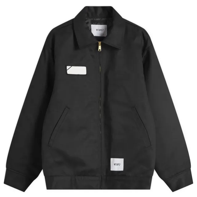 WTAPS Men's 16 Quilted Work Jacket Black
