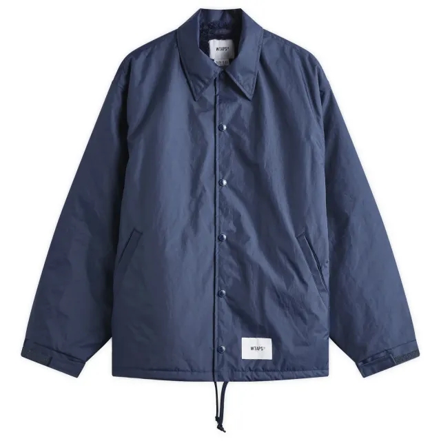 WTAPS Men's 07 Boa Lined Coach Jacket Navy