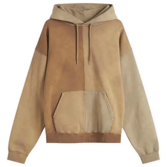 BEAMS Men's Fade Crazy Hoodie Beige