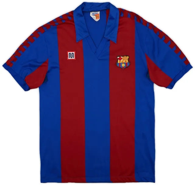 Meyba 1984-89 Barcelona Home Shirt - 8/10 - (L)