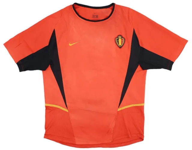 Nike 2002-04 Belgium Home Shirt Van Buyten #16 - 8/10 - (M)