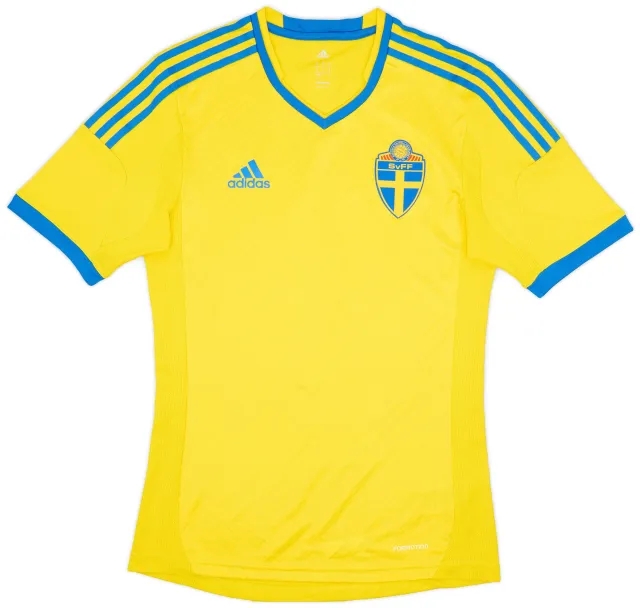 adidas 2013 Sweden Authentic Home Shirt - 7/10 - (S)