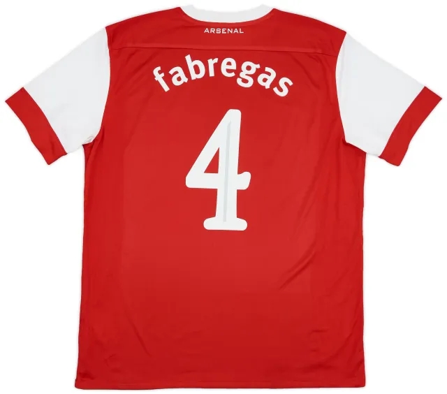 Nike 2010-11 Arsenal Home Shirt Fabregas #4 - 5/10 - (XL)