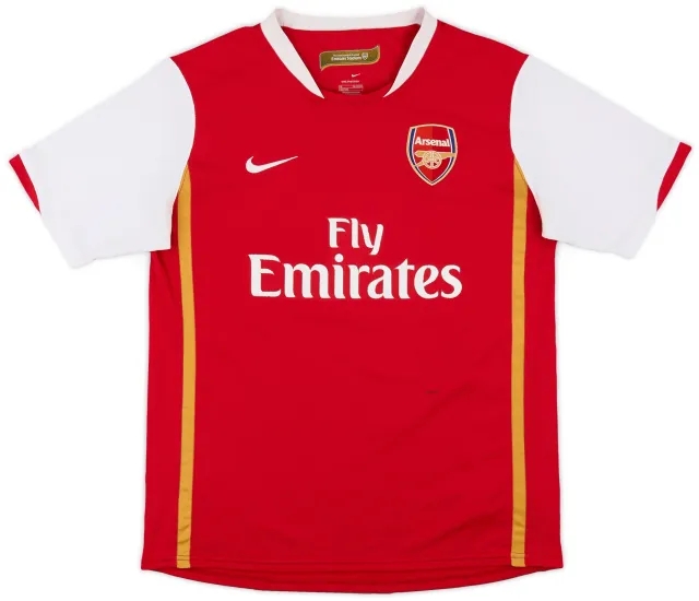 Nike 2006-08 Arsenal Home Shirt - 8/10 - (XL.Boys)