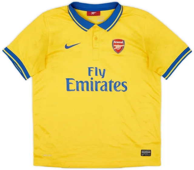 Nike 2013-14 Arsenal Away Shirt - 7/10 - (XL.Boys)