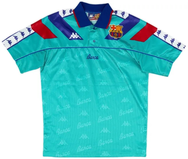 Kappa 1992-95 Barcelona Away Shirt - 9/10 - (XL.Boys)