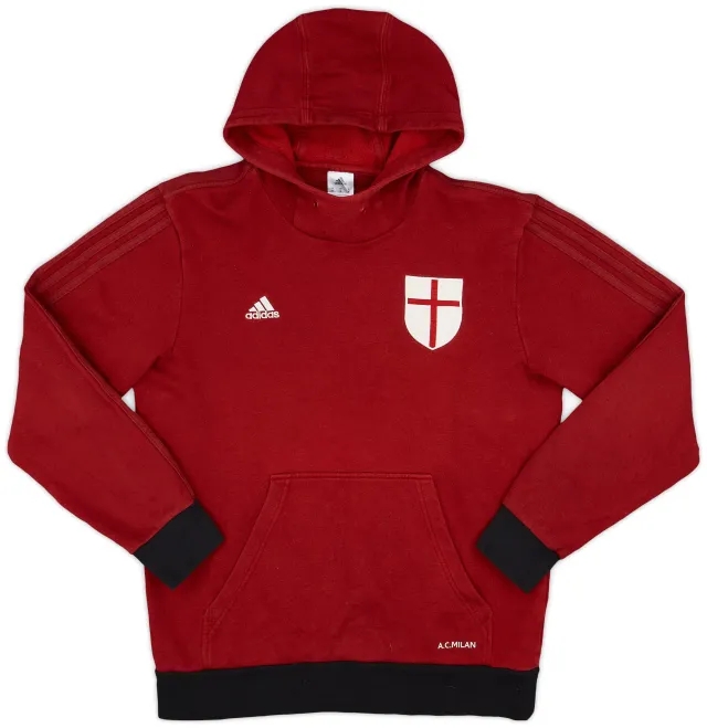 2014-15 AC Milan adidas Hooded Sweat Top - 5/10 - (M)