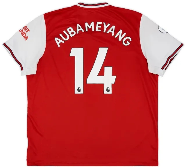 adidas 2019-20 Arsenal Home Shirt Aubameyang #14 - 5/10 - (XXL)