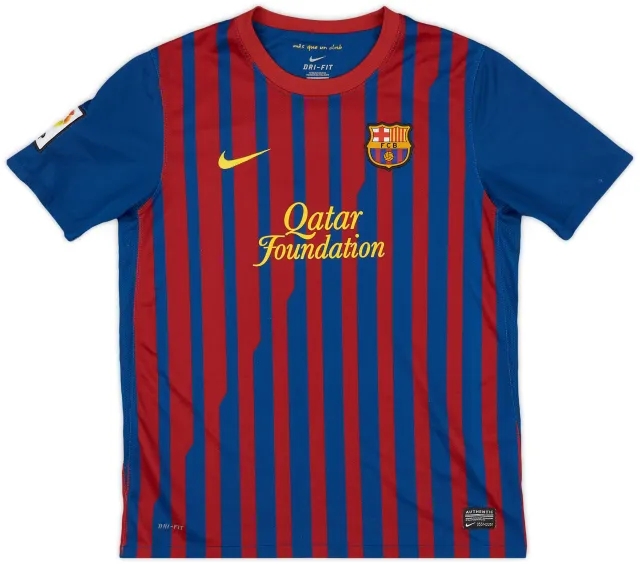 Nike 2011-12 Barcelona Home Shirt - 8/10 - (XL.Boys)