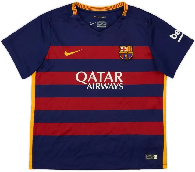 Nike 2015-16 Barcelona Home Shirt - 8/10 - (7-8 Years)