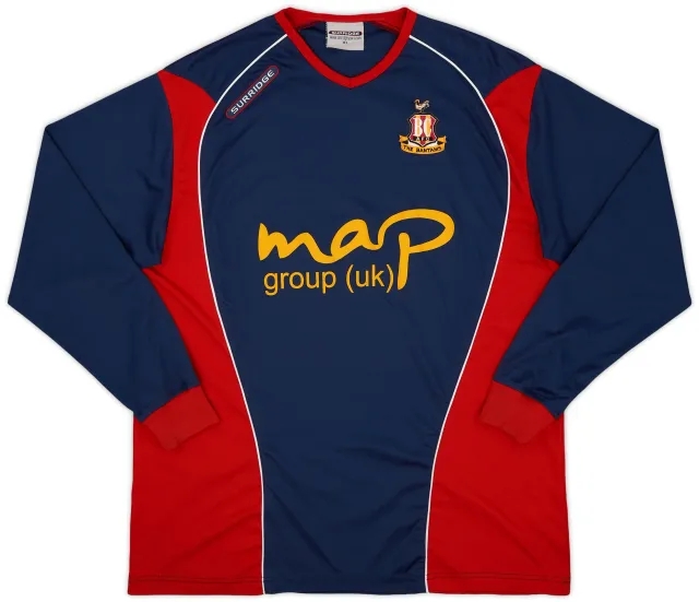 2009-10 Bradford City Home L/S Shirt - 9/10 - (XL)