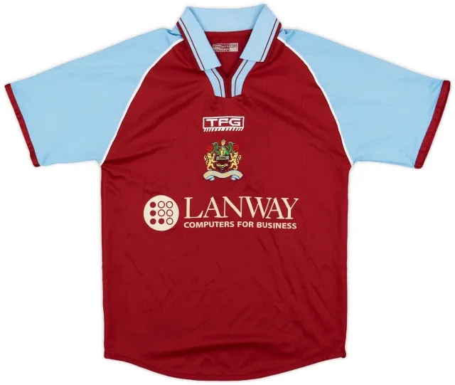 2002-03 Burnley Home Shirt - 7/10 - (XL.Boys)