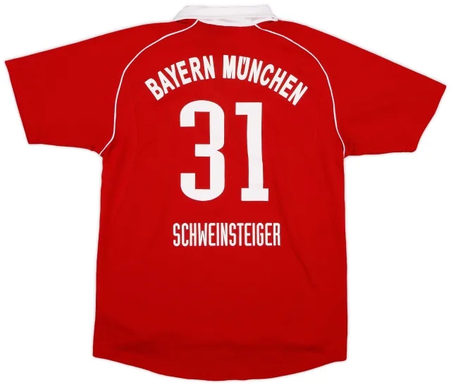 adidas 2005-06 Bayern Munich Home Shirt Schweinsteiger #31 - 6/10 - (XL.Boys)