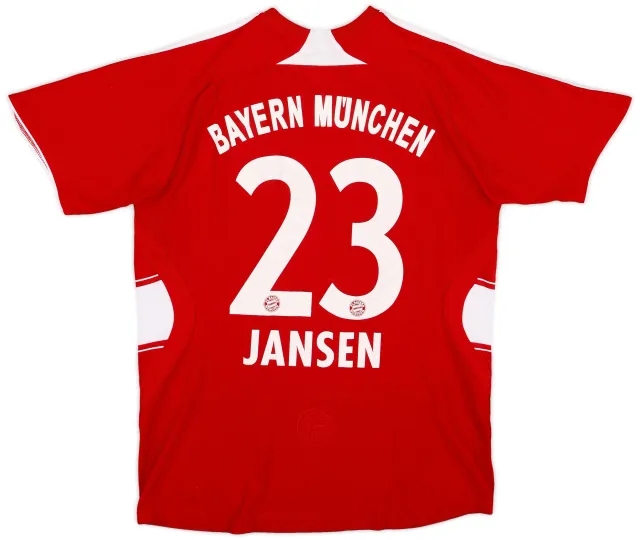 adidas 2007-08 Bayern Munich Home Shirt Jansen #23 - 5/10 - (XL.Boys)