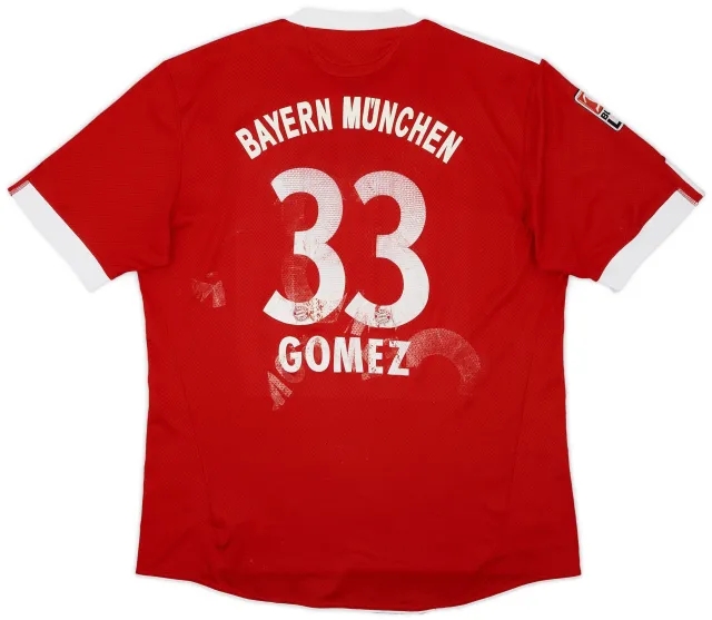 adidas 2009-10 Bayern Munich Home Shirt Gomez #33 - 4/10 - (XXL)