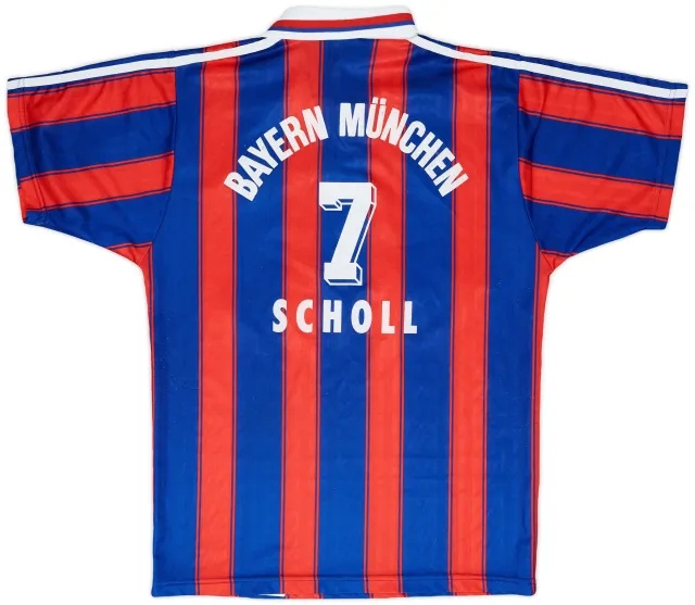 adidas 1995-97 Bayern Munich Home Shirt Scholl #7 - 7/10 - (S)