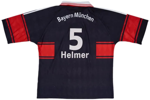 adidas 1997-99 Bayern Munich Home Shirt Helmer #5 - 6/10 - (XL)