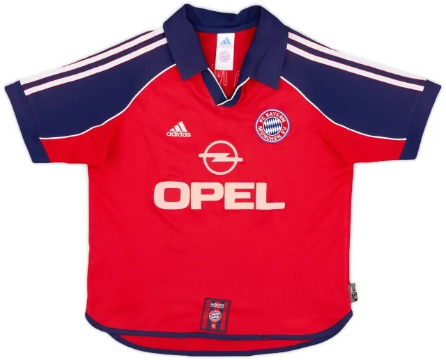 adidas 1999-01 Bayern Munich Home Shirt - 4/10 - (L.Boys)