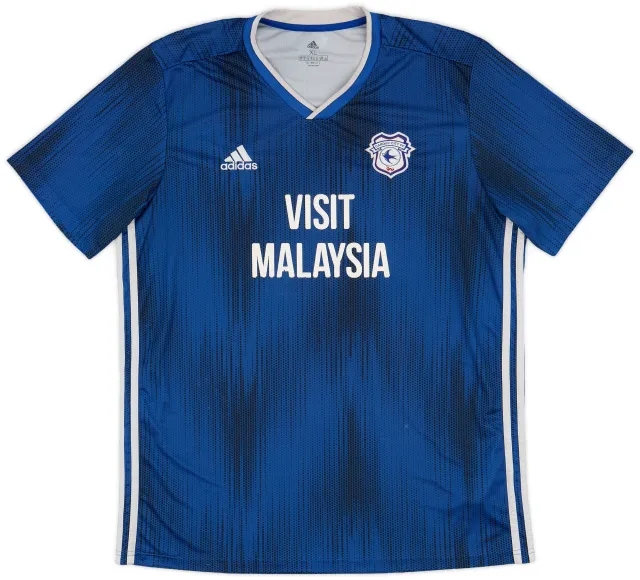 adidas 2019-20 Cardiff City Home Shirt - 5/10 - (XL)
